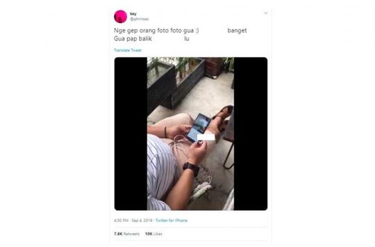 Viral! Kepergok Motret Gadis Secara Diam-Diam Di Cafe, Bapak Ini Dilabrak Gan