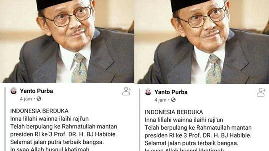 Mantan Presiden BJ Habibie Meninggal Dunia?