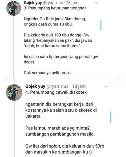 Jangan Menilai Orang Dari Luarnya Saja, Cerita Ojol Dengan Berbagai Penumpang