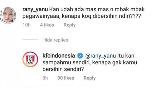 Ini Jawaban Menohok Admin KFC ke Netizen yang Protes Budaya Berberes Sendiri