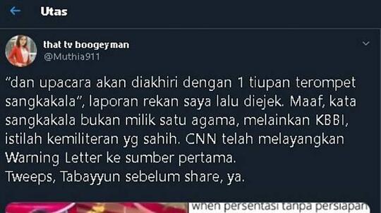 Jurnalis CNN Buka Suara Mengenai Sangkakala Pemakaman BJ Habibie