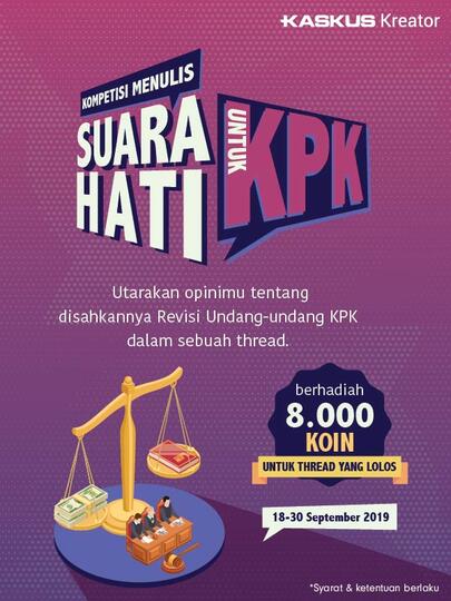 Pro dan Kontra Revisi UU KPK, Gan Sist di Pihak yang Mana? Yuk Ceritakan Opinimu!