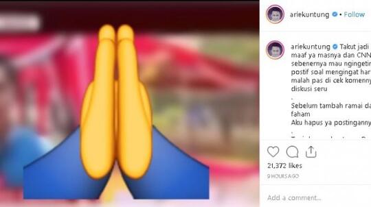 Gara-gara Sangkakala, Arie Untung Jadi Trending Topic