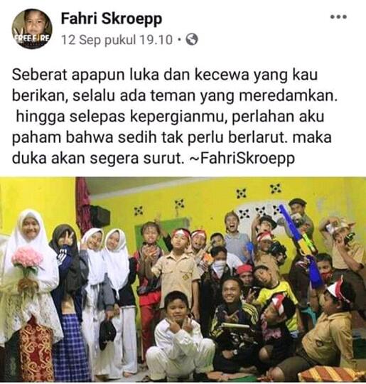 Viral Status Fb Fahri Scroeep Bocah yang Bikin Baper Muter-muter, Titisan Dilan Gan!