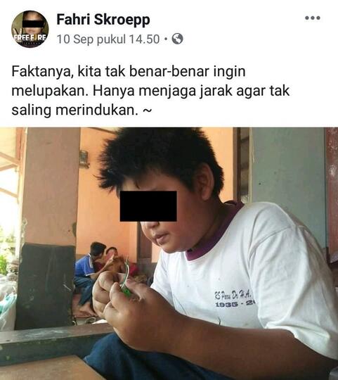 Viral Status Fb Fahri Scroeep Bocah yang Bikin Baper Muter-muter, Titisan Dilan Gan!