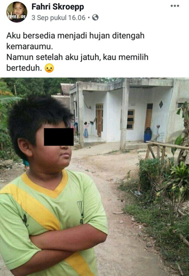Viral Status Fb Fahri Scroeep Bocah yang Bikin Baper Muter-muter, Titisan Dilan Gan!