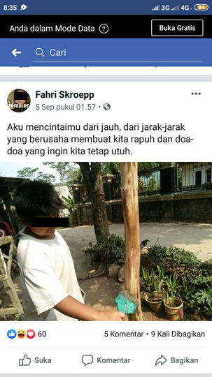 Viral Status Fb Fahri Scroeep Bocah yang Bikin Baper Muter-muter, Titisan Dilan Gan!