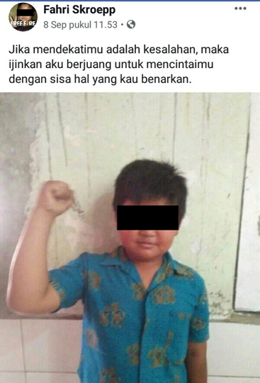 Viral Status Fb Fahri Scroeep Bocah yang Bikin Baper Muter-muter, Titisan Dilan Gan!