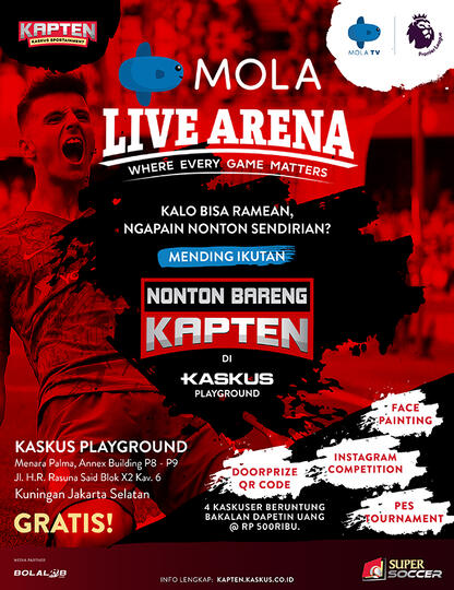 Yuk Nobar Big Match EPL di KASKUS Playground, Fans Loyal Wajib Merapat!