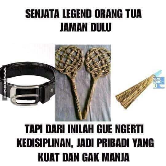 Senjata Pusaka Orangtua Zaman Dulu