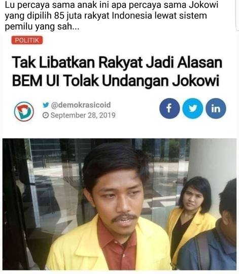 Tercyduk,Kader PKS Bachtiar Firdaus Ngompori BEM Agar Radikal Diruangan KPK Buat Demo