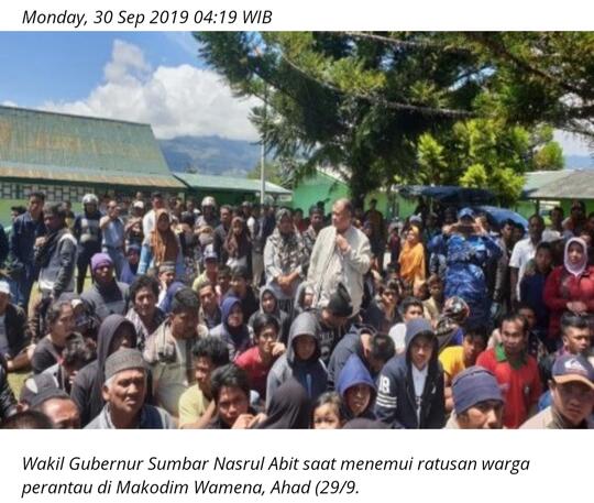 Pemda Wamena berharap pendatang kembali lagi, kalau tidak ekonomi bisa lumpuh