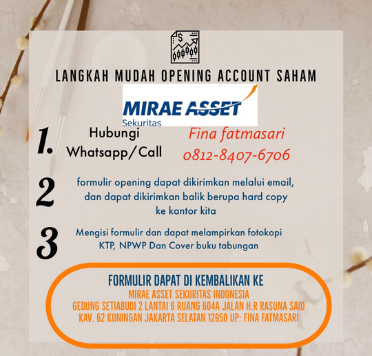 Cara buka akun saham - Mirae Asset Sekuritas Indonesia