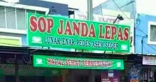 Batang An*l hingga Sambel Coli, Nama Kedai Zaman Now Bikin Nganu Gan!