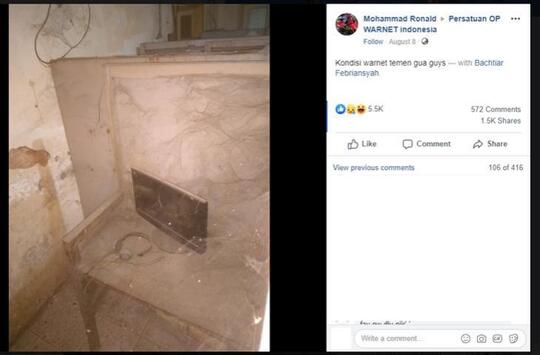 Foto Penampakan Bilik Warnet Usang Dan Berdebu Ini Mencuri Perhatian Netizen