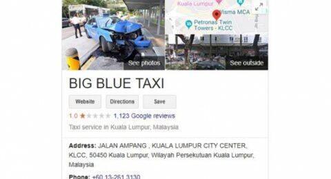 Bos Hina Indonesia, Review Perusahaan Taksi Malaysia di Google Anjlok