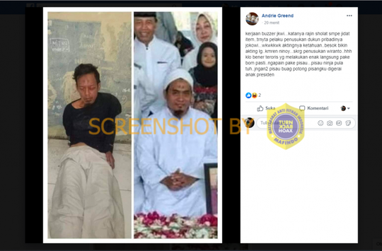 Benarkah Pelaku Penusukan Wiranto adalah Dukun Pribadi Jokowi?