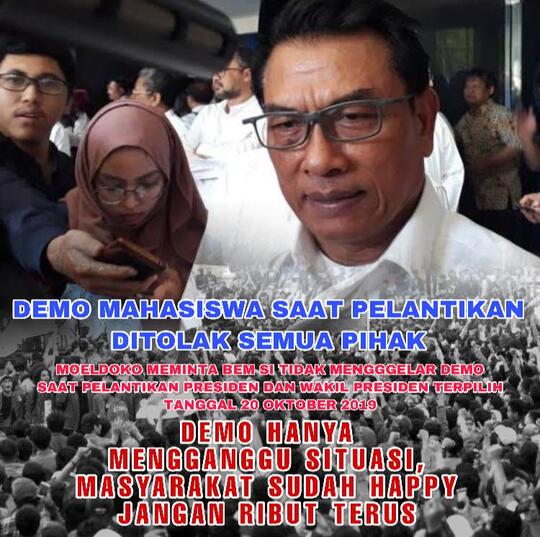 Rencana Demonstrasi Mahasiswa pada Hari Pelantikan Presiden Ditentang Banyak Pihak