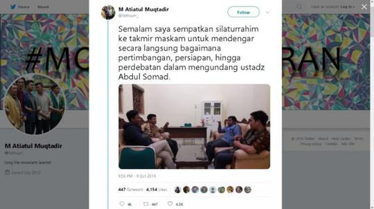 UGM Tolak Ustaz Abdul Somad, Presiden BEM Kritik Alasan Kampusnya
