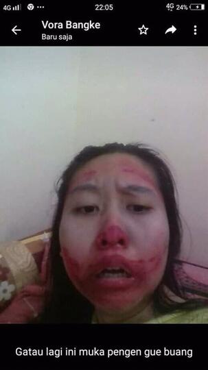 Begini Jadinya Dandan Ala Joker Menggunakan Spidol