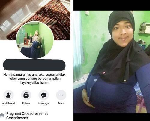 Usai Crosshijaber Viral, Kini Muncul Pregnant Crossdresser!