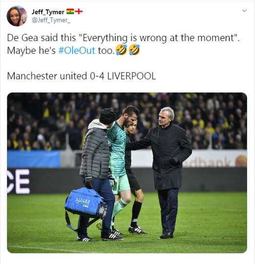 De Gea Cedera, Malah Dibikin Meme oleh Warga Twitter
