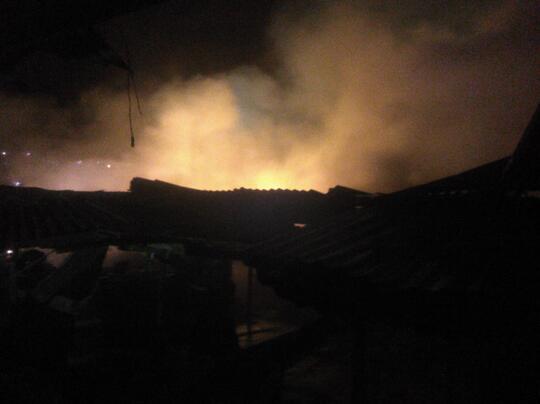 Kebakaran Pasar Kecamatan di Mungkid Magelang ini, Belum Diketahui Penyebanya