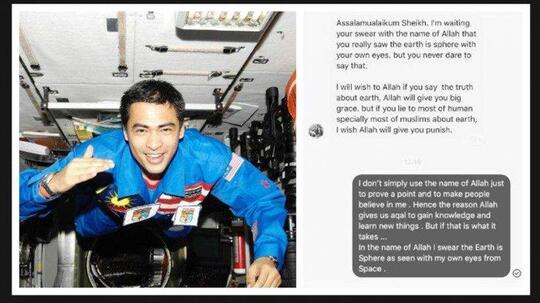 Astronaut Muslim Pertama Bersumpah Demi Allah Lihat Langsung Bumi Bulat