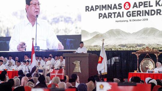 Survei: Mayoritas Publik Tolak Gerindra Masuk Koalisi Jokowi
