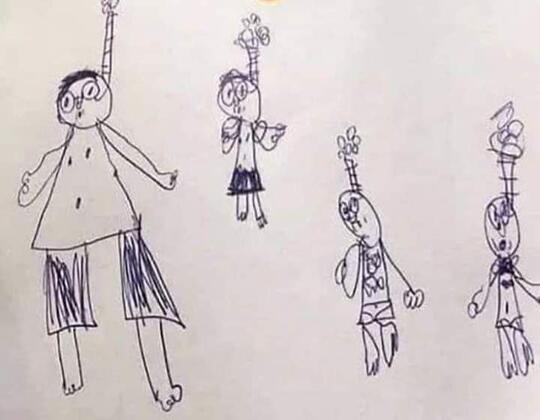 Disangka Depresi Oleh Gurunya, Penjelasan Gambar yang Dibuat Bocah Ini Bikin Ngakak!