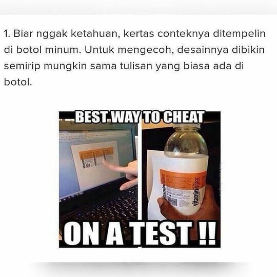 Kreatifitas Dalam Menyontek Memasuki Level Canggih, Adakah yang Pernah GanSist Coba?