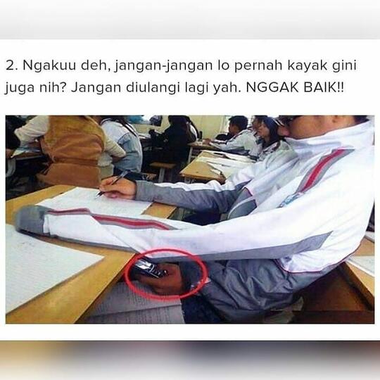 Kreatifitas Dalam Menyontek Memasuki Level Canggih, Adakah yang Pernah GanSist Coba?