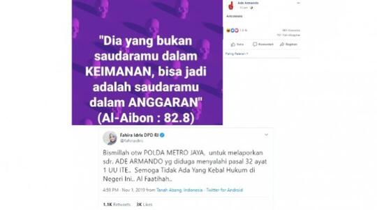 Unggah Meme Tulisan Al Aibon: 82.2 ke Medsos, Ade Armando Diprotes