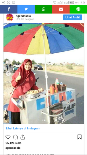 Viral! Gadis Cantik Penjual Cilok Ini Pantas Diacungi Jempol