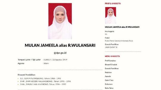 Tamat SD 3 Tahun, Riwayat Pendidikan Mulan Jameela Jadi Sorotan