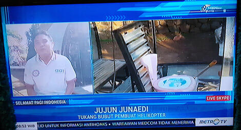 Impian Besar 'Orang Desa' Jujun Junaedi Si Tukang Bubut Pembuat Helikopter