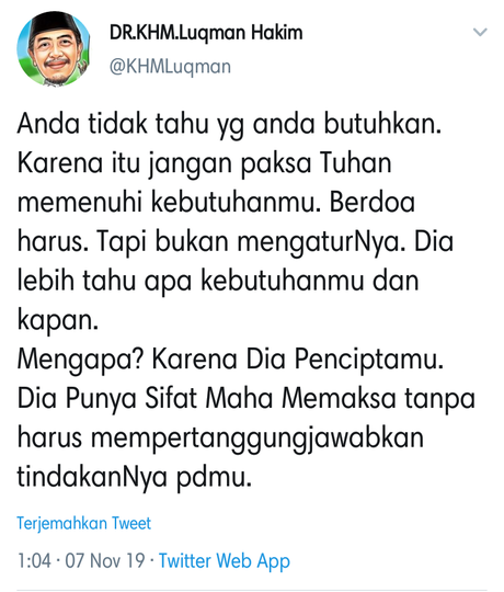 Punya Tokoh Inspirasi? Yuk! Mengenal Lebih Dekat Sosok KHM. Luqman Hakim