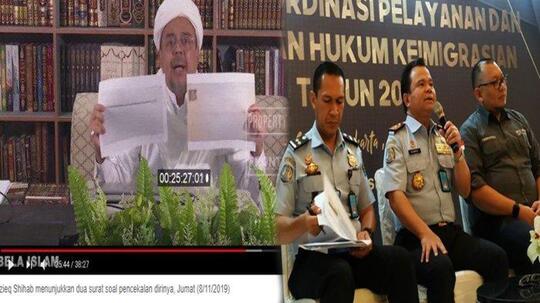 Surat cekal,bila Ternyata Palsu Ini Sanksi yang Akan Diterima Rizieq