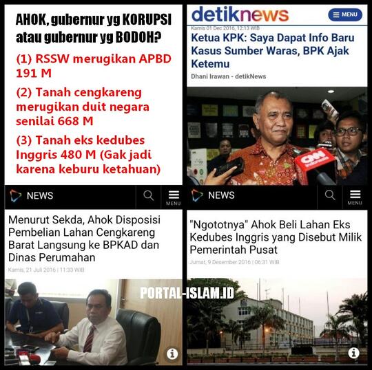 Sebelum Angkat Ahok, Baiknya Erick Thohir Konsultasi Kasus Sumber Waras Ke KPK