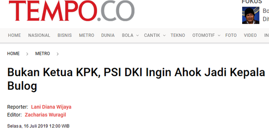 Kapan Masuk BUMN? Ahok: November atau Desember