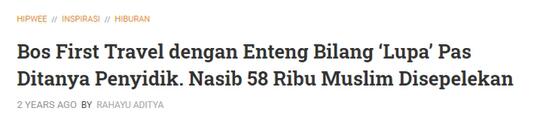 Mengapa Hakim Putuskan Aset First Travel Disita Negara?
