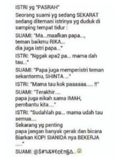 Balada Obrolan Para Pasutri, Miris! tapi Bikin Ngakak Kejer, Awas Jangan di-Tiru!