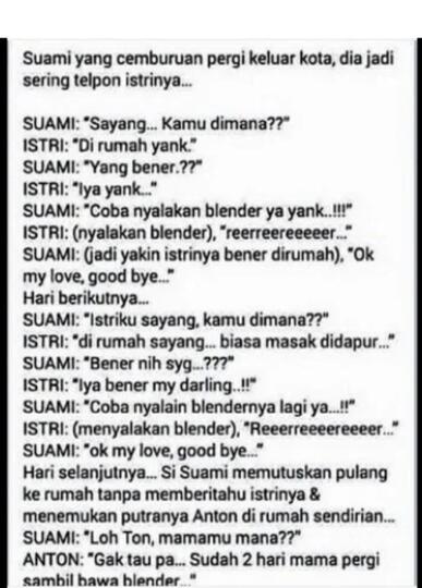 Balada Obrolan Para Pasutri, Miris! tapi Bikin Ngakak Kejer, Awas Jangan di-Tiru!