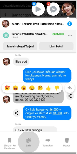 Cara Dropship di Facebook Tanpa Modal (Transaksi aman, Pembeli bayar lewat kurir)