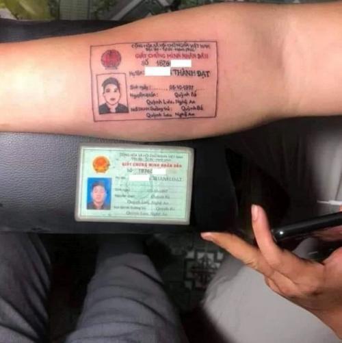 Sering Lupa, Pria Ini Tato Kartu Identitas di Lengannya
