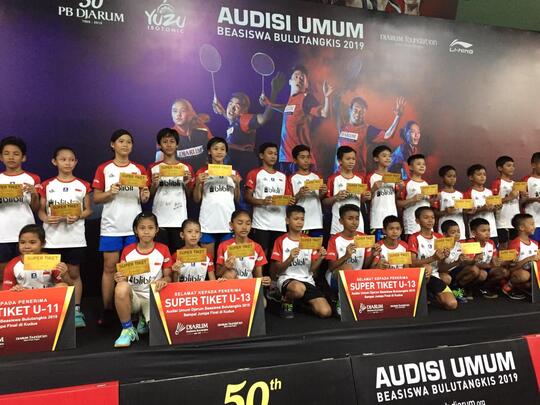 Final Audisi Umum Beasiswa Djarum Bulutangkis 2019 Dimulai, Ini Fakta Menariknya!