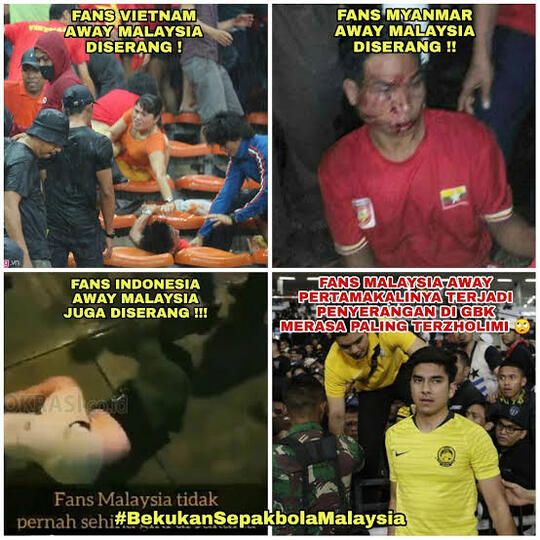 Suporter Indonesia Di Keroyok Suporter Malaysia!! Hoax Atau Nyata?