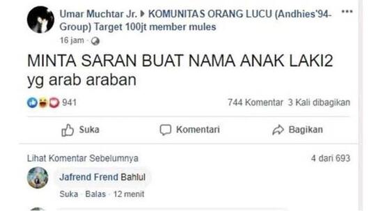 6 Komentar Netizen Ini Lucu dan Nyeleneh Banget! Dijamin Ngakak Guling-guling