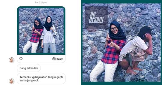 Bikin Ngakak, Minta Editin Foto, Tapi Malah Ancur!