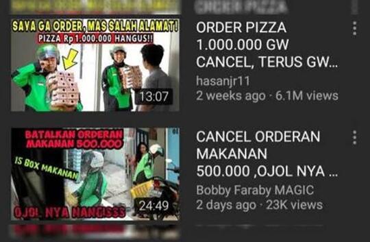 Ketika Ojol Dipermainkan Demi Konten, Duit Adsense dan Popularitas! Kok Tega?